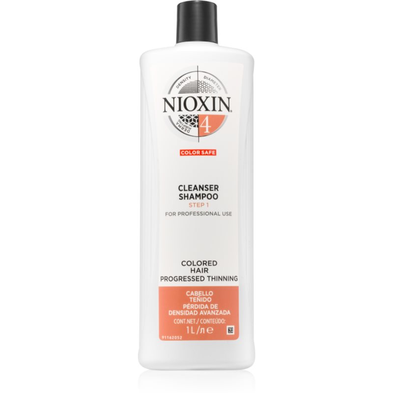 Nioxin System 4 Color Safe м'який шампунь для фарбованого та пошкодженого волосся 1000 мл