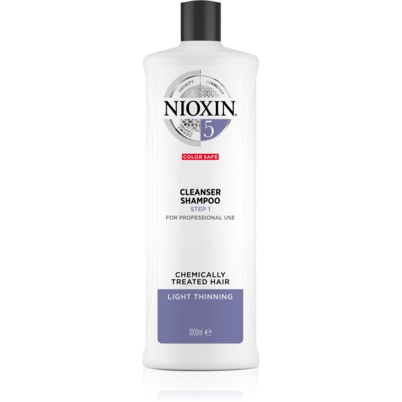 Nioxin System 5 Color Safe Cleanser Shampoo dažytų plaukų šampūnas nuo plaukų slinkimo 1000 ml