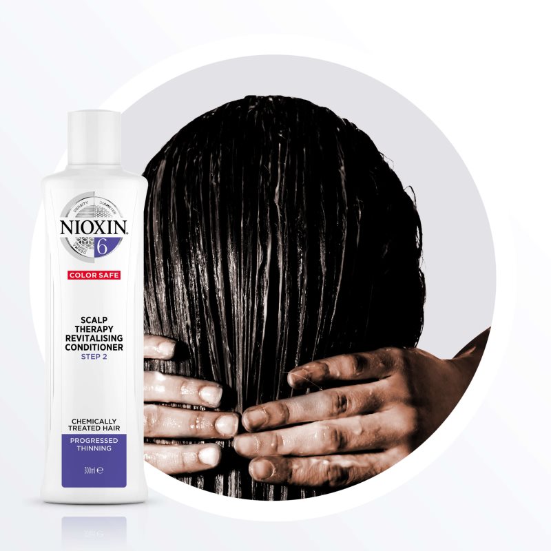Nioxin System 6 Color Safe Scalp Therapy Revitalising Conditioner відновлюючий кондиціонер для волосся пошкодженого хімічним шляхом 300 мл