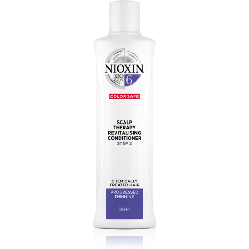 Nioxin System 6 Color Safe Scalp Therapy Revitalising Conditioner Revitalising Conditioner For Chemically Treated Hair 300 Ml