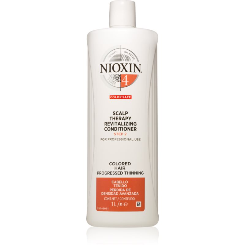 Nioxin System 4 Color Safe Deeply Nourishing Conditioner For Damaged And Colour-treated Hair 1000 Ml