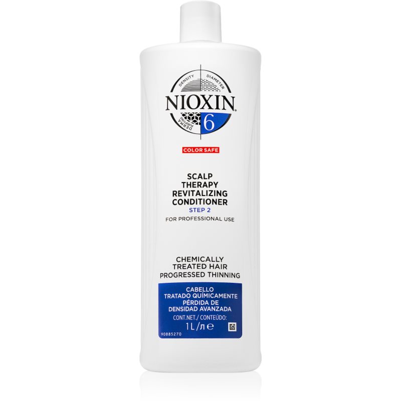 Nioxin System 6 Color Safe Scalp Therapy Revitalising Conditioner gaivinamasis kondicionierius chemiškai pažeistiems plaukams 1000 ml