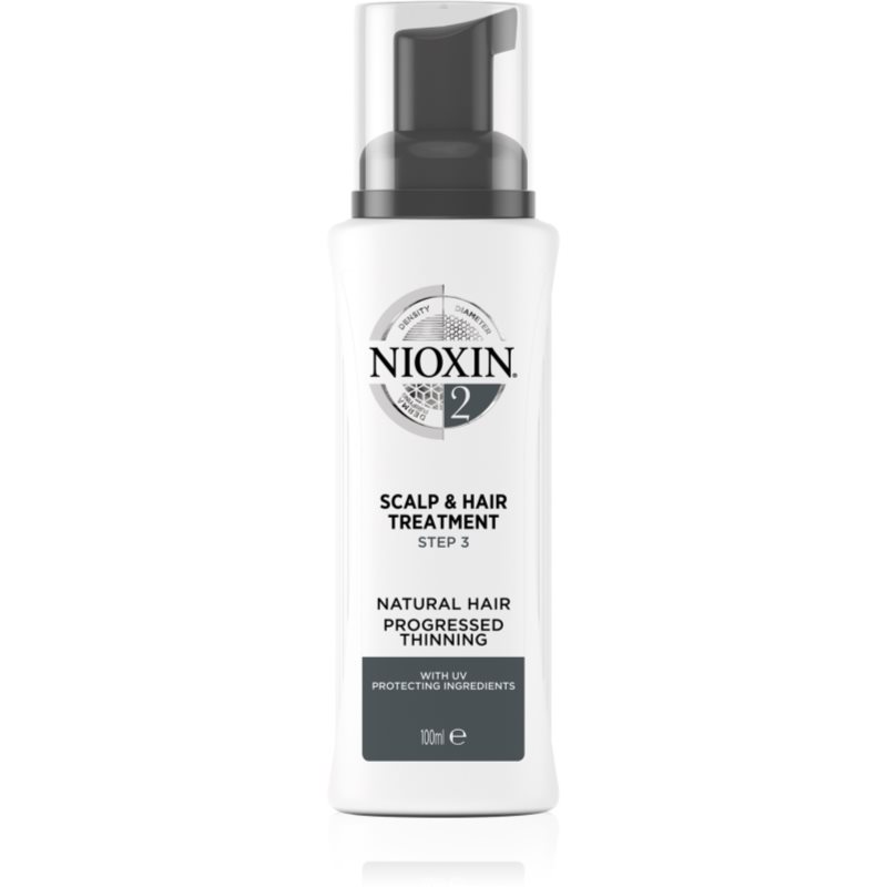 Nioxin System 2 nenuplaunamoji priežiūros priemonė ploniems arba retėjantiems plaukams 100 ml