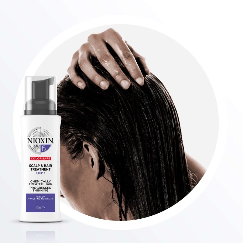 Nioxin System 6 Scalp & Hair Treatment догляд за шкірою голови для волосся пошкодженого хімічним шляхом 100 мл