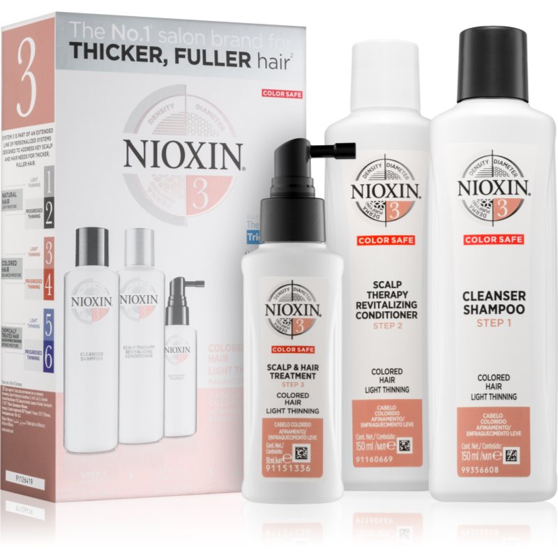 Nioxin System 3 Color Safe dovanų rinkinys (dažytiems plaukams)