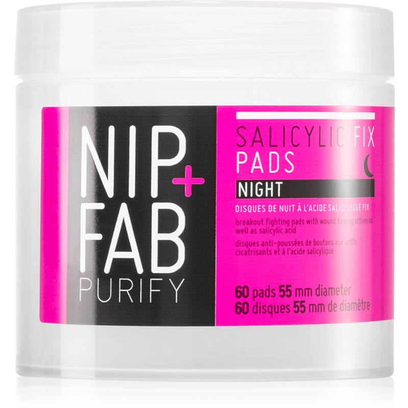 NIP+FAB Salicylic Fix очищаючі спонжі нічна 60 кс