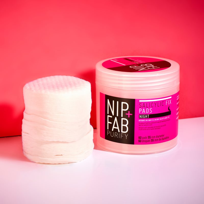 NIP+FAB Salicylic Fix Cleansing Pads Night 60 Pc
