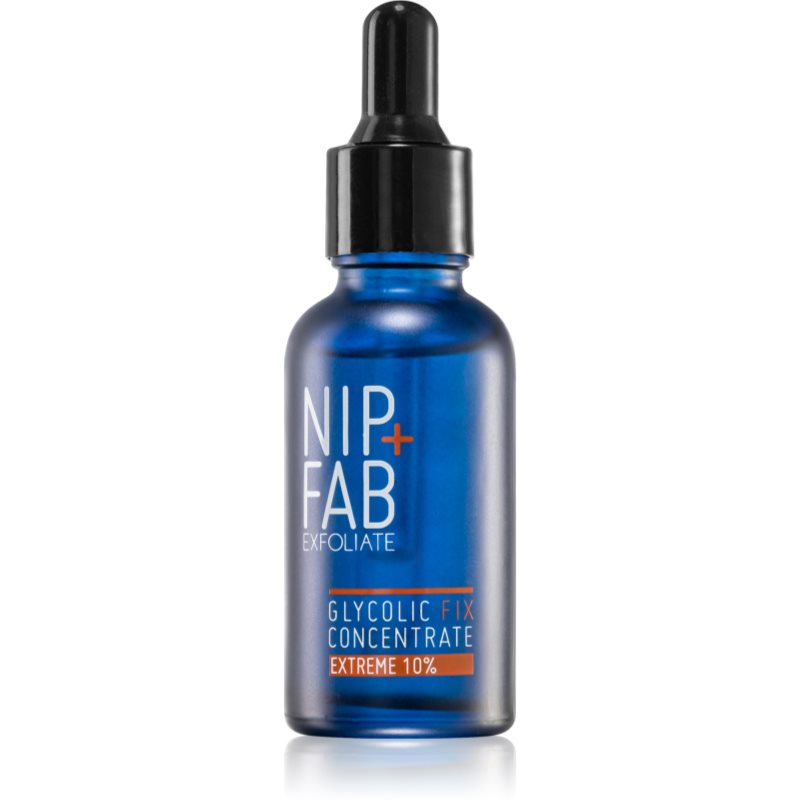 NIP+FAB Glycolic Fix 10% koncentruotas serumas naktinė priemonė 30 ml