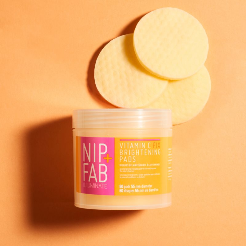 NIP+FAB Vitamin C Fix очищаючі спонжі для сяючої шкіри 60 кс