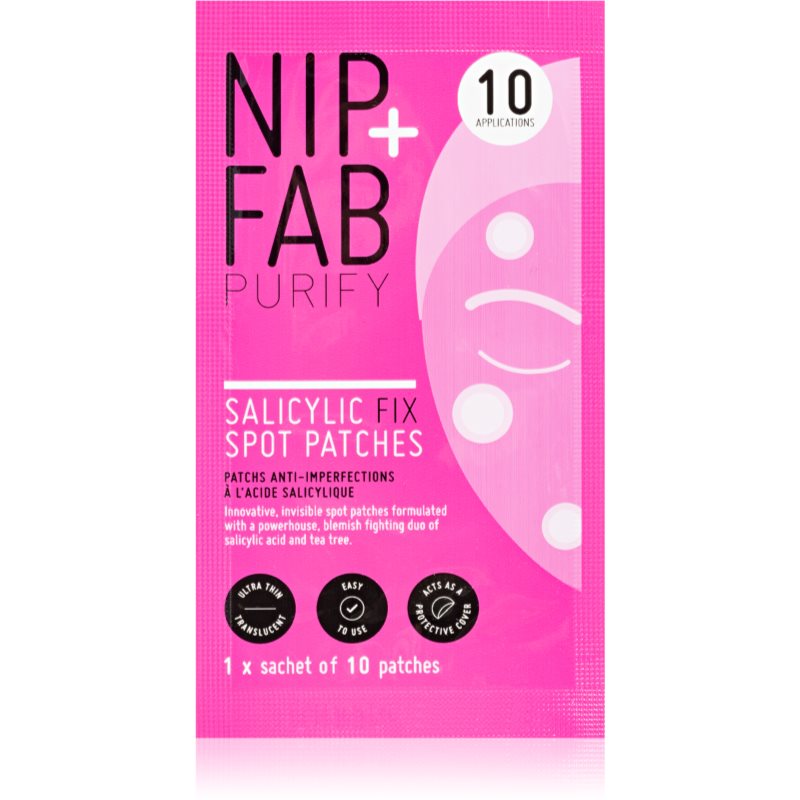 NIP+FAB Salicylic Fix очищуючий пластир для обличчя 10 кс