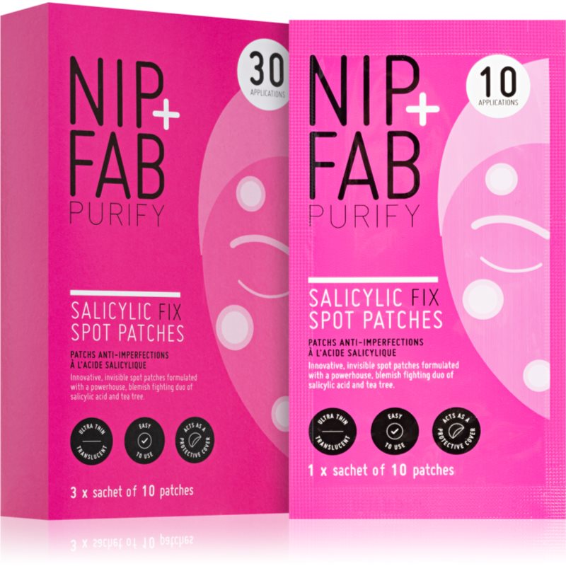 NIP+FAB Salicylic Fix очищуючий пластир для обличчя 10 кс