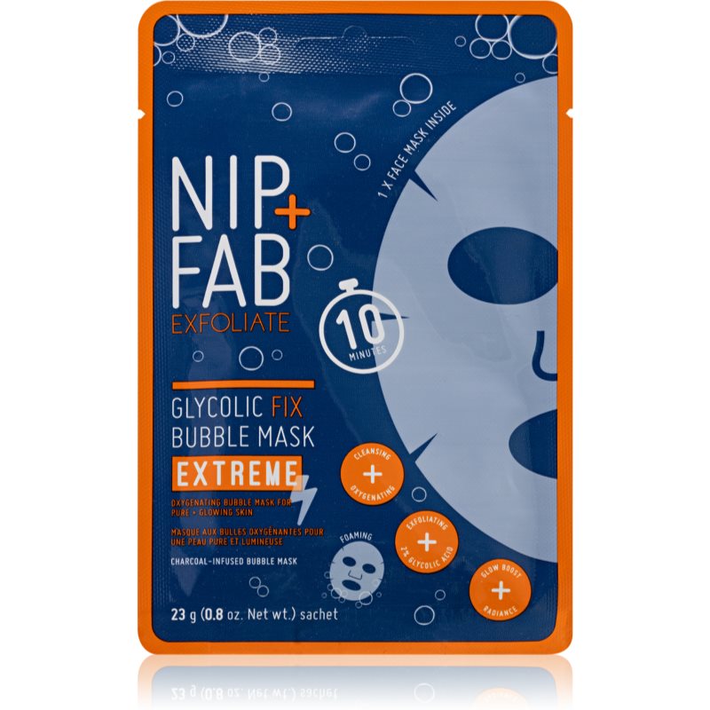 NIP+FAB Glycolic Fix Extreme tekstilinė veido kaukė 23 g