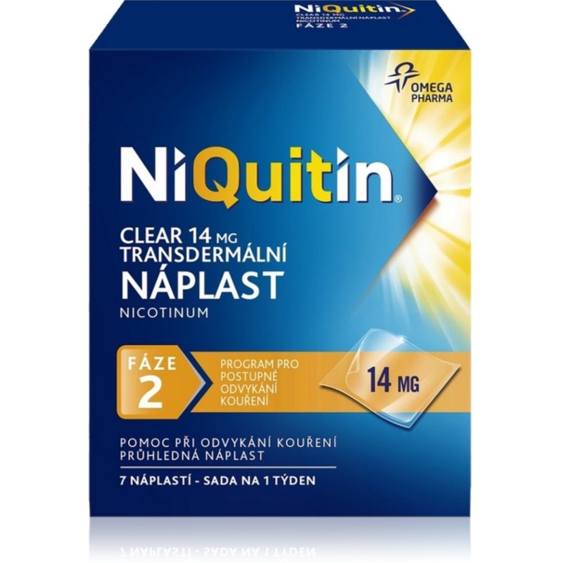 Niquitin Clear 14mg 14 mg/24h tdr.emp. 7