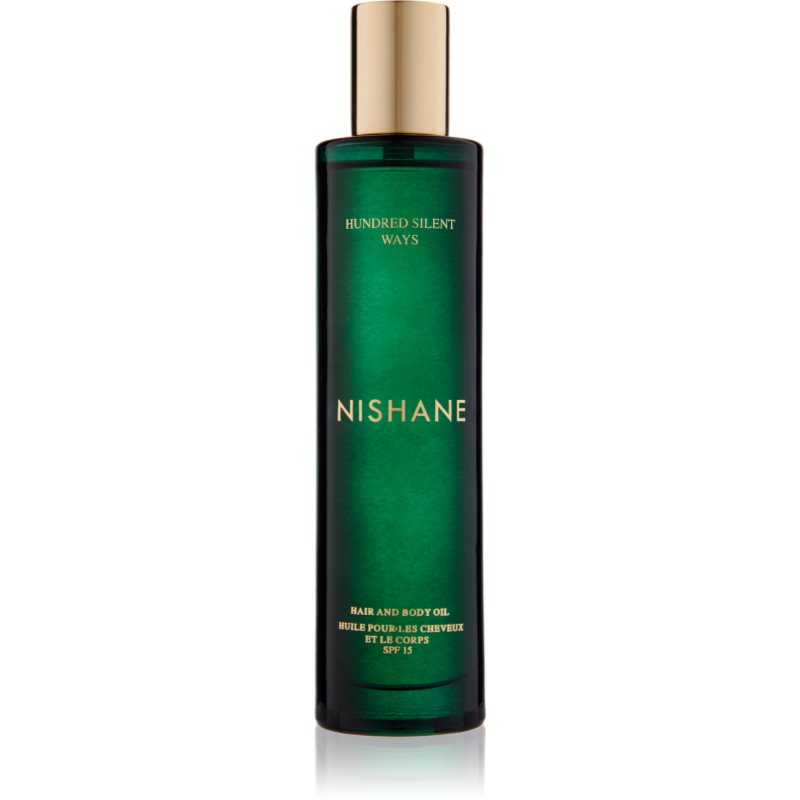 Nishane Hundred Silent Ways parfémovaný olej na vlasy a tělo SPF 15 100 ml