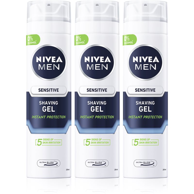 

Nivea Men Sensitive гель для гоління (вигідна упаковка)
