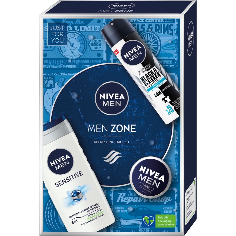 

Nivea Men Zone подарунковий набір (для тіла та обличчя) для чоловіків