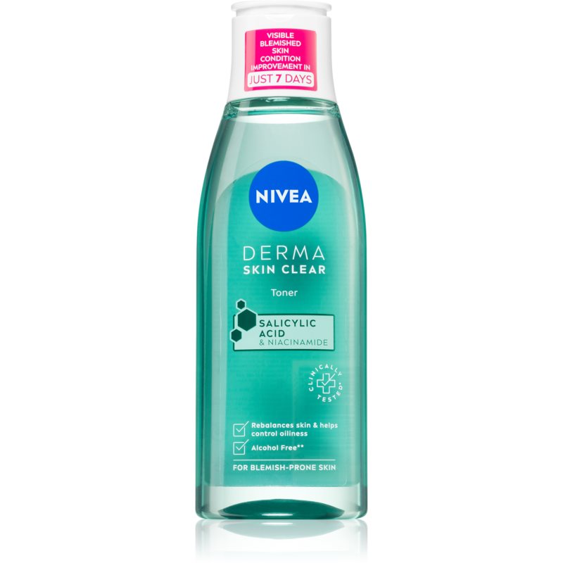 Nivea Derma Skin Clear reinigendes Gesichtswasser 200 ml
