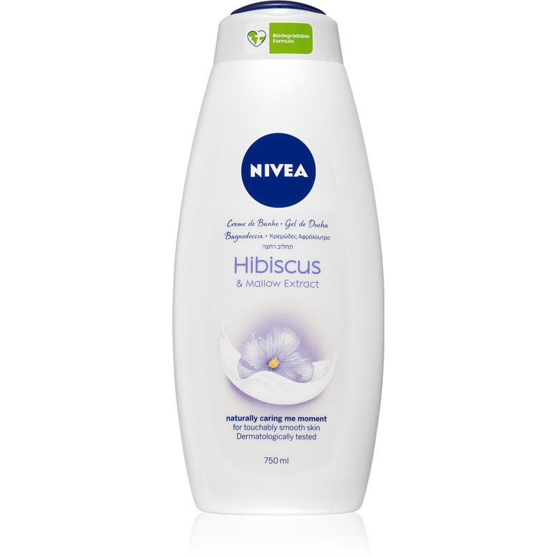 Nivea Hibiscus & Mallow Extract kremasti gel za tuširanje maxi 750 ml