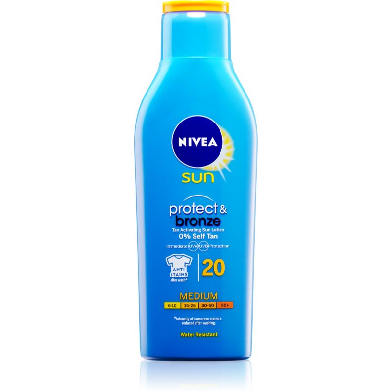 

Nivea Sun Protect & Bronze інтенсивне молочко для засмаги SPF 20