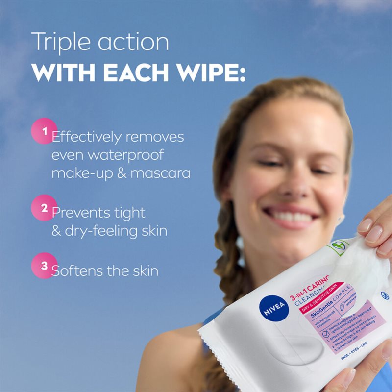 Nivea Face Cleansing nježne maramice za čišćenje s bademovim mlijekom 25 kom