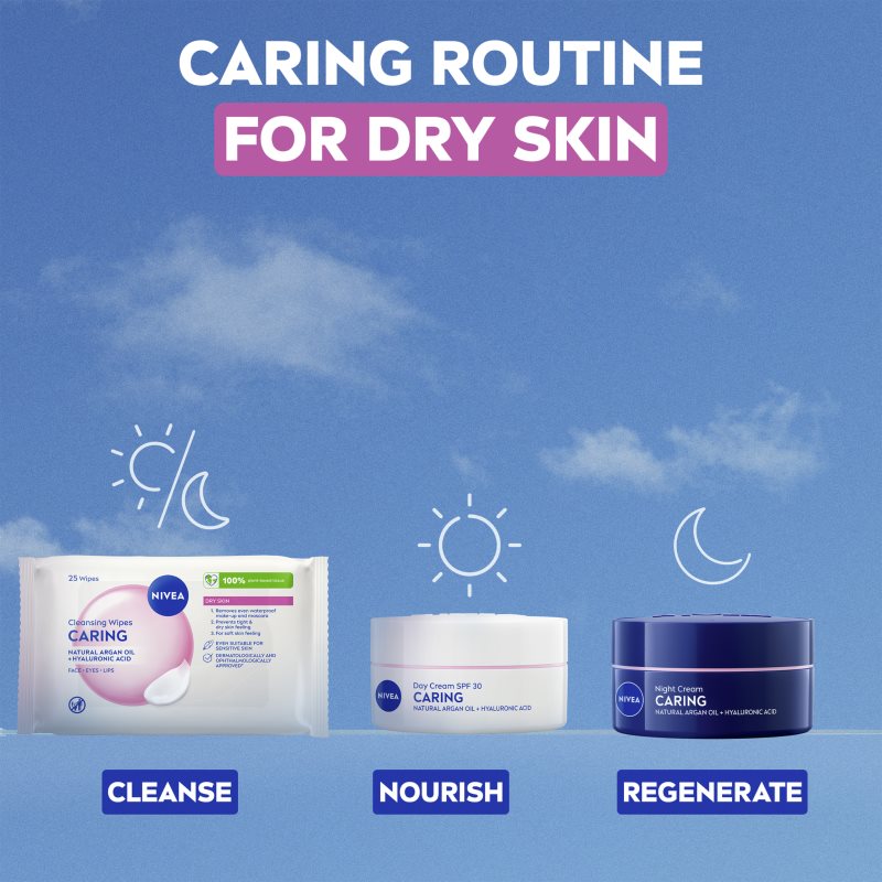 NIVEA Face Cleansing jemné čistiace obrúsky s mandľovým mliekom 25 ks (obrázok 6)