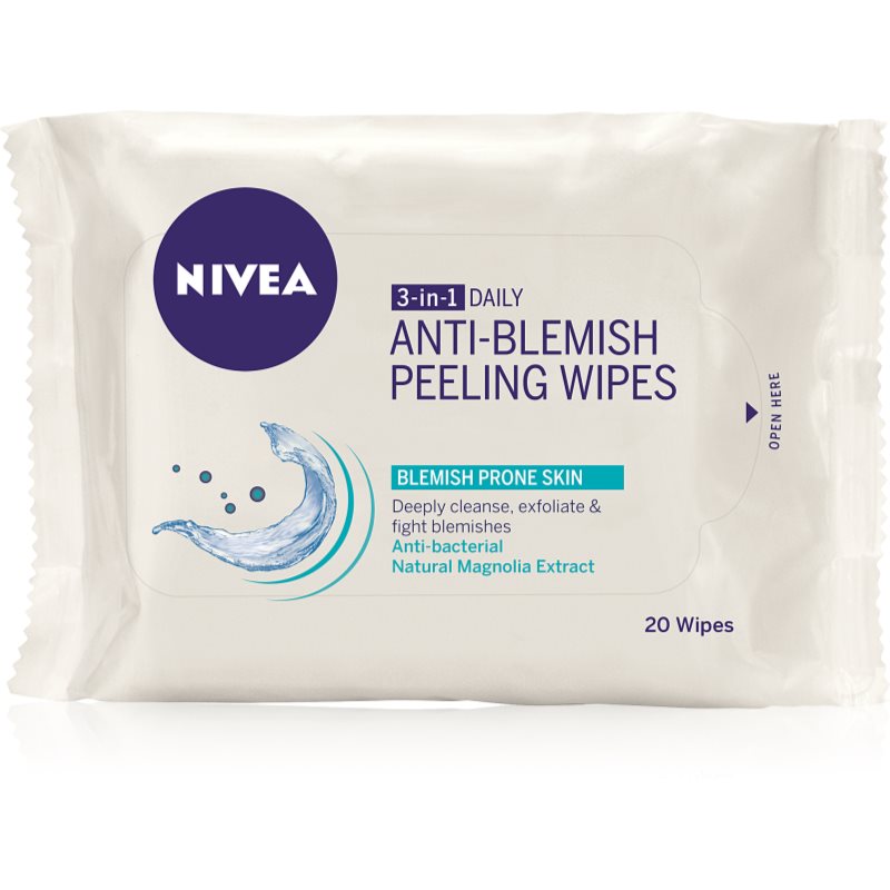 

Nivea Visage Pure Effect глибоко очищуючі пілінгові серветки 3 в 1