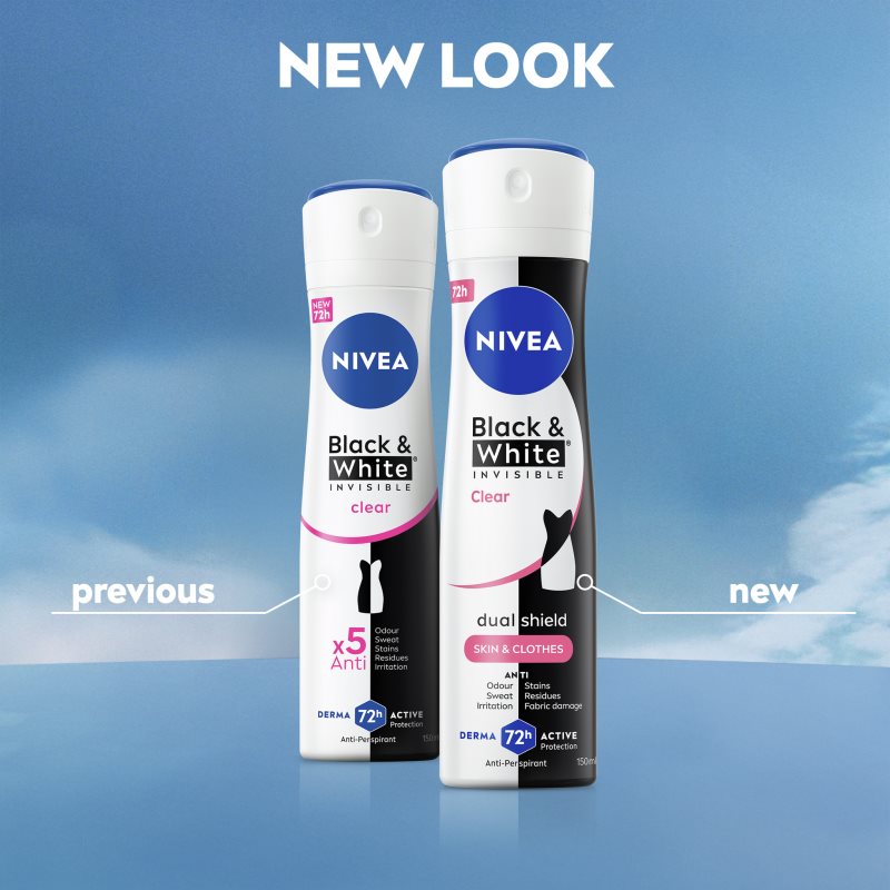 NIVEA Invisible Black & White Clear Antiperspirant im Spray für Damen 250 ml (Bild 8)