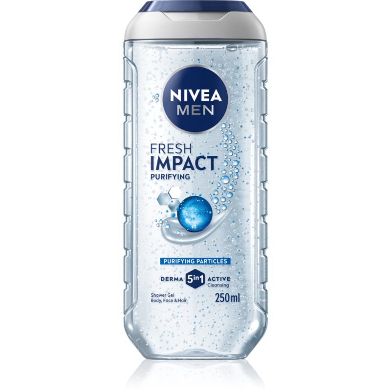 NIVEA MEN Pure Impact Gel douche pour homme 250 ml