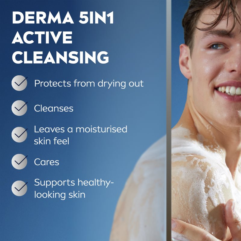 NIVEA MEN Fresh Sport Duschgel mit Mineralien für Herren 250 ml (Bild 3)