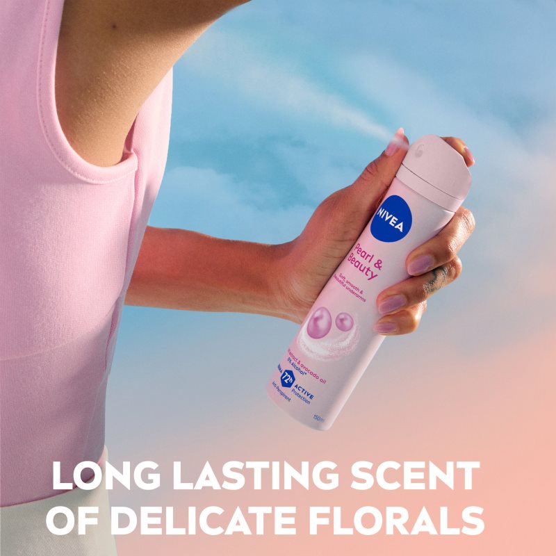 NIVEA Pearl & Beauty antiperspirant v spreji 150 ml (obrázok 5)