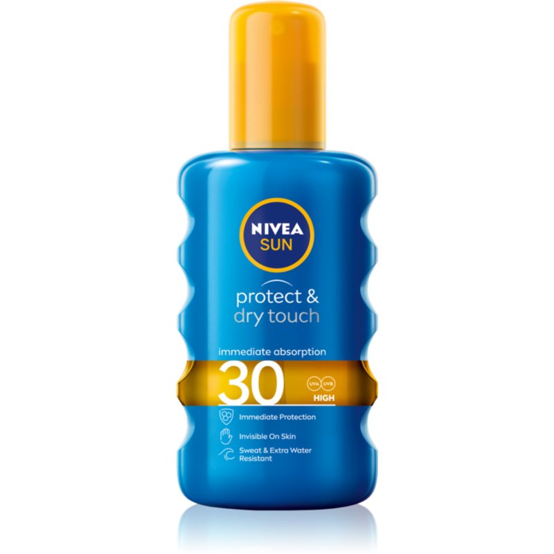 

Nivea Sun Protect & Dry Touch невидимий спрей для засмаги SPF 30