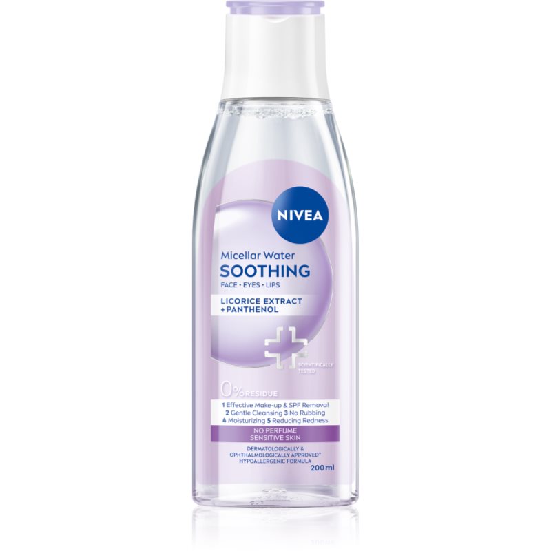 NIVEA Micellar Soothing micelárna čistiaca voda pre citlivú pleť 200 ml