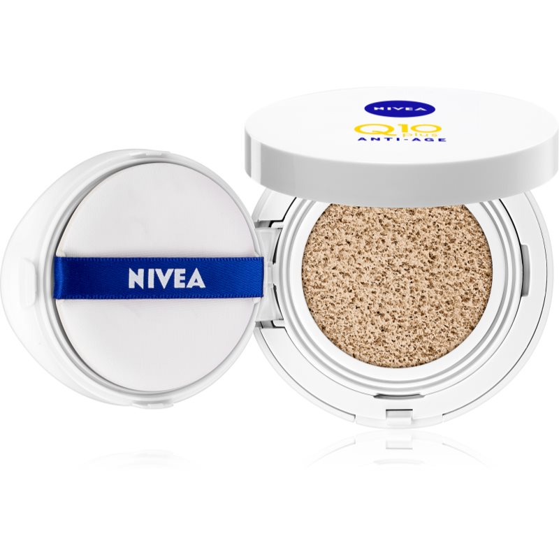

Nivea Q10 Cushion зволожувальний тональний крем у губці заповнює зморшки відтінок 02 Dark