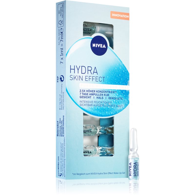 Nivea Hydra Skin Effect intensive, feuchtigkeitsspendende Pflege in Ampullen 7x1 ml