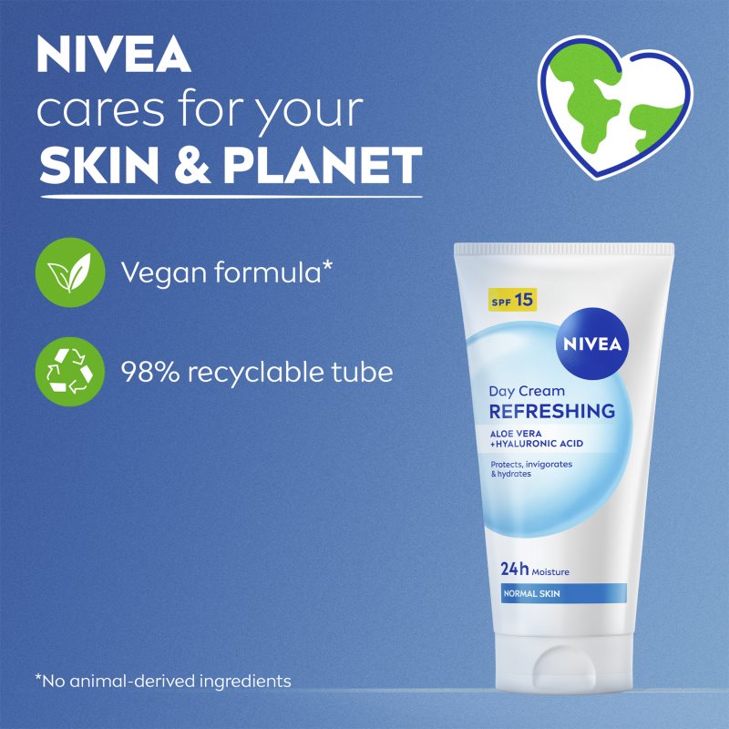 NIVEA Refreshing hydratační denní krém SPF 15 50 ml (obrázek 7)
