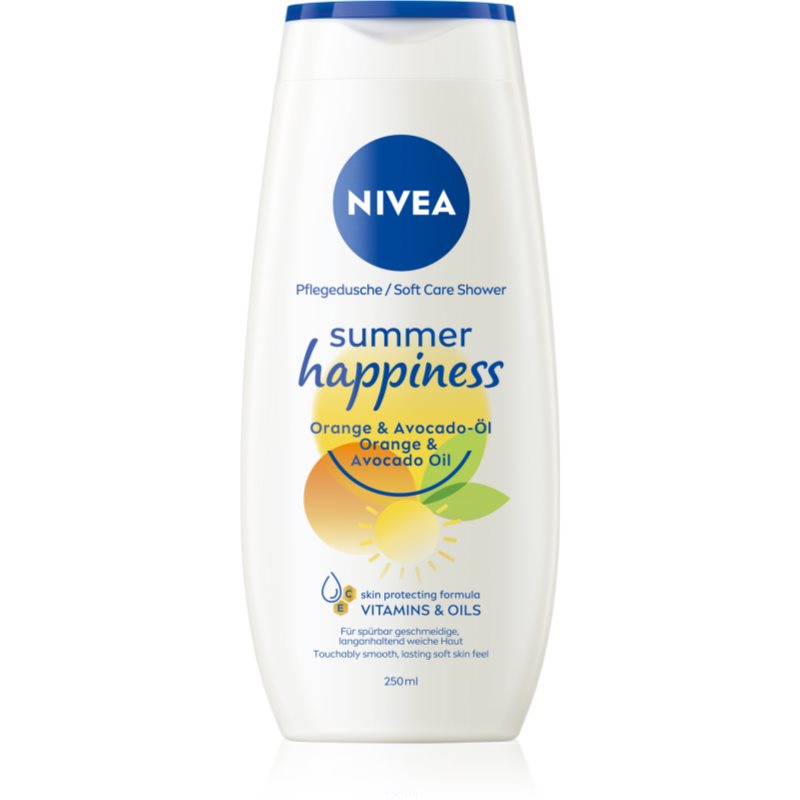 NIVEA Summer Happiness Orange & Avocado Oil nährendes Duschgel 250 ml