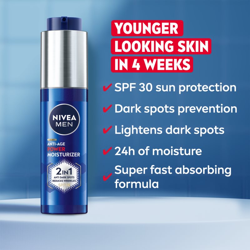 NIVEA MEN Anti-Age Power reinforcing anti-wrinkle cream for men SPF 30 50 ml