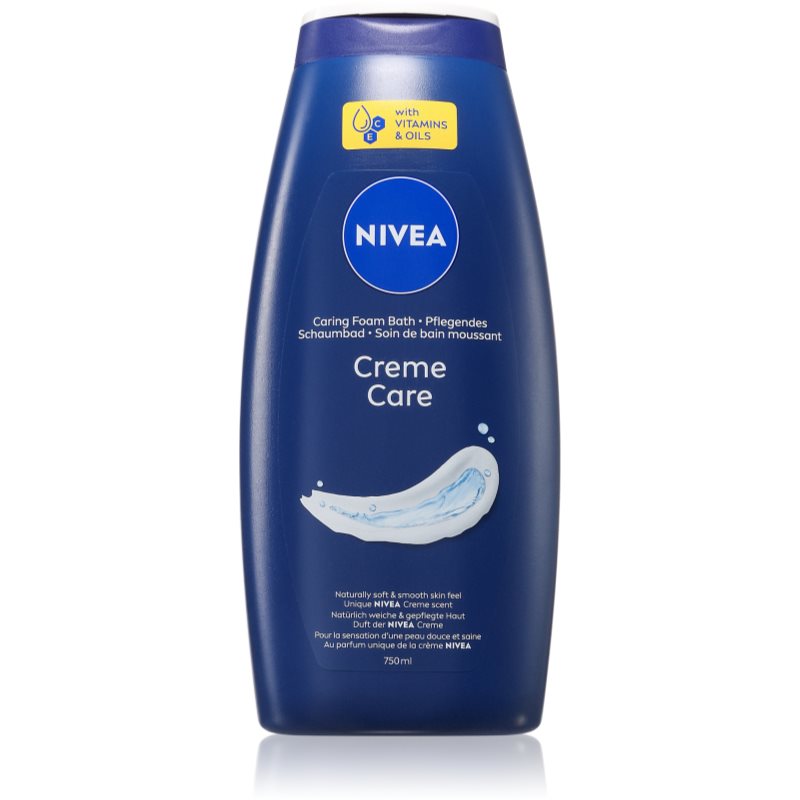 NIVEA Creme Care krémová pěna do koupele 750 ml