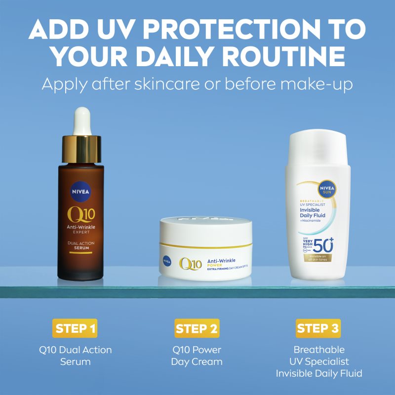 NIVEA SUN Invisible Daily Fluid lehký ochranný fluid SPF 50+ 40 ml (obrázek 9)