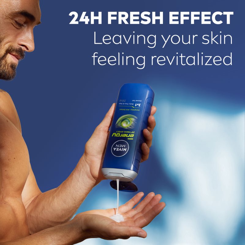 NIVEA MEN Energy sprchový gel pro muže – náhradní náplň 500 ml (obrázek 3)