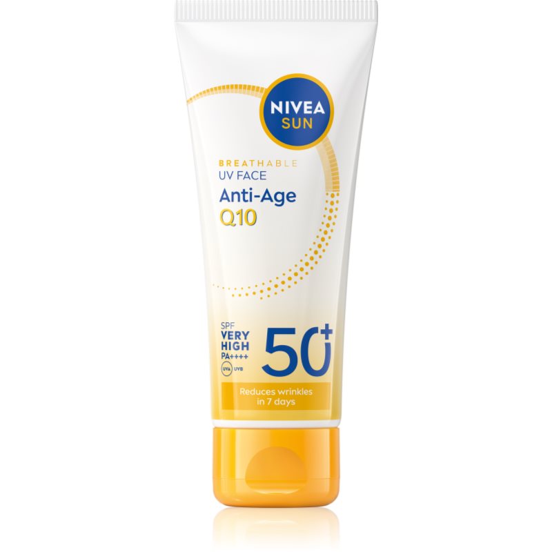 NIVEA SUN Anti-Age Q10 pleťový krém na opalování s protivráskovým účinkem SPF 50+ 40 ml