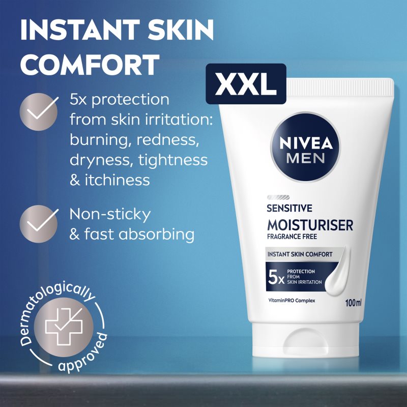 NIVEA MEN Sensitive hydratační krém pro citlivou pleť 100 ml (obrázek 7)