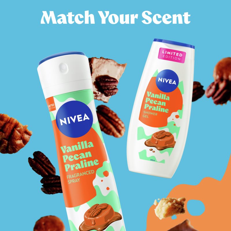NIVEA Vanilla Pecan Praline sprchový gel 250 ml (obrázek 6)
