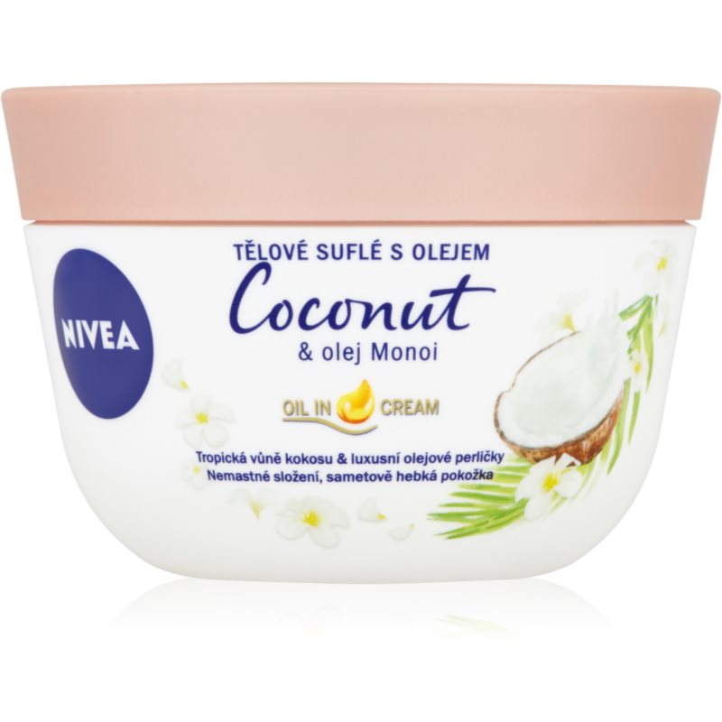 Nivea Body Soufflé Coconut & Monoi Oil 200 ml telový krém pre ženy