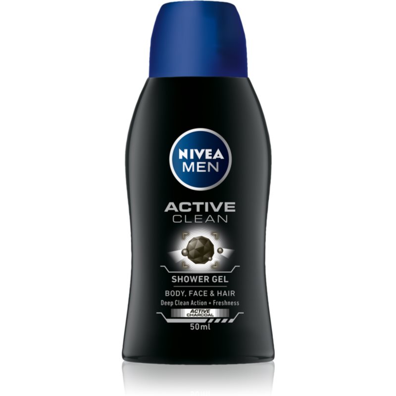 Nivea Men Active Clean sprchový gel pro muže 50 ml
