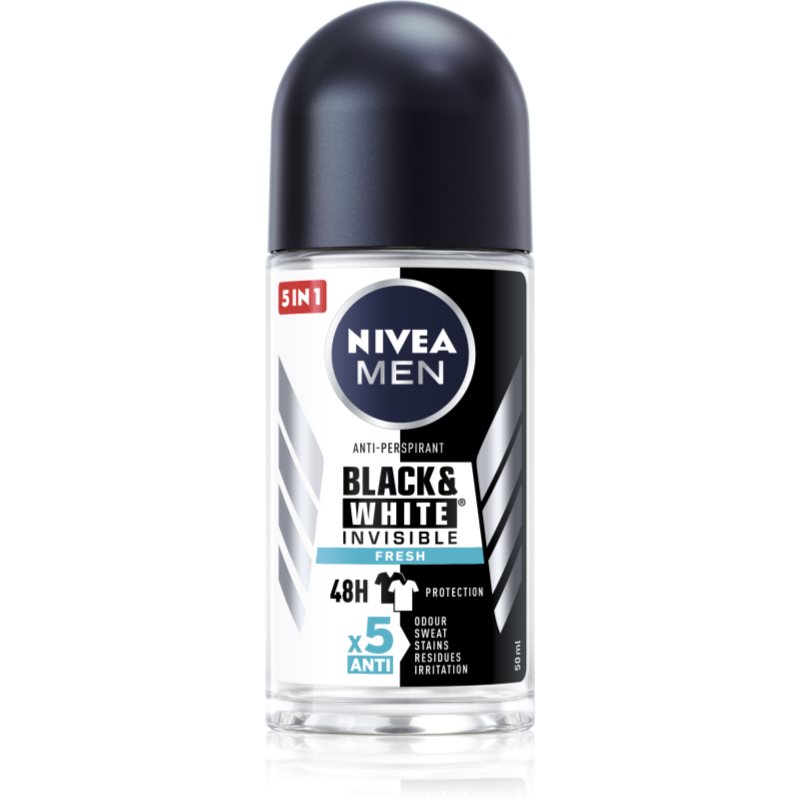 

Nivea Men Invisible Black & White кульковий антиперспірант для чоловіків