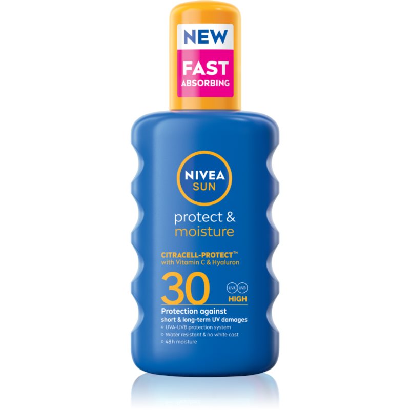 

Nivea Sun Protect & Moisture зволожуючий спрей для засмаги