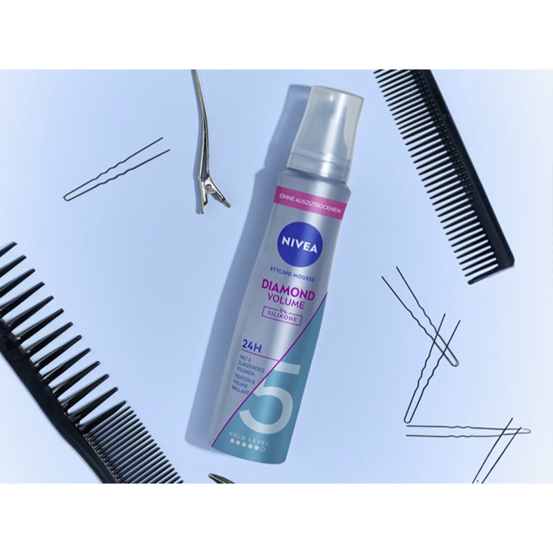 NIVEA Diamond Volume styling mousse for volume and shine 150 ml