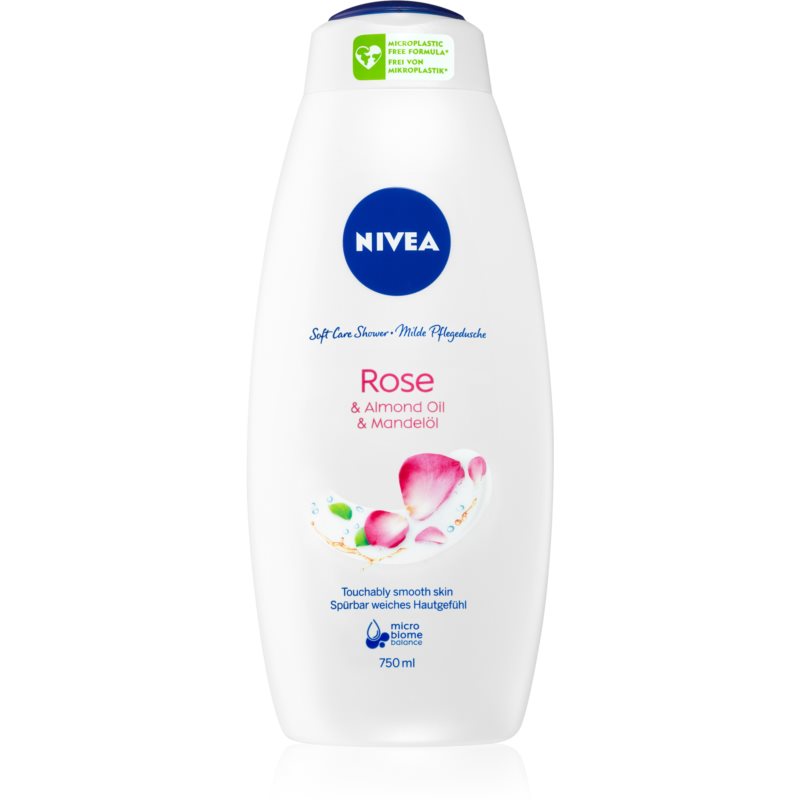 E-shop Nivea Rose & Almond Oil sprchový gel 750 ml