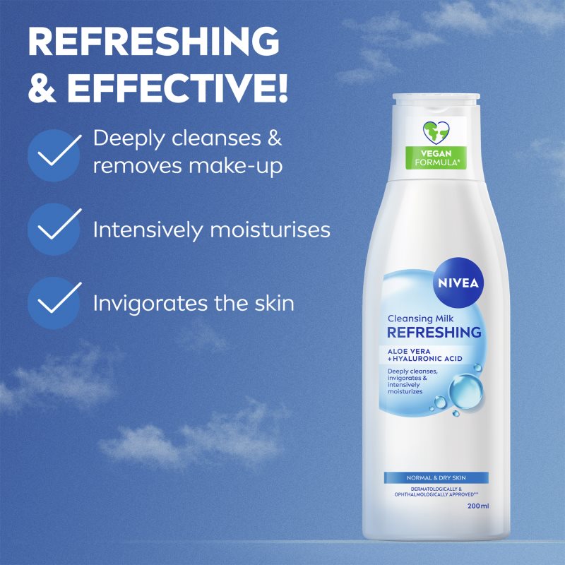 Nivea Face Cleansing почистващо мляко за тяло 200 мл.